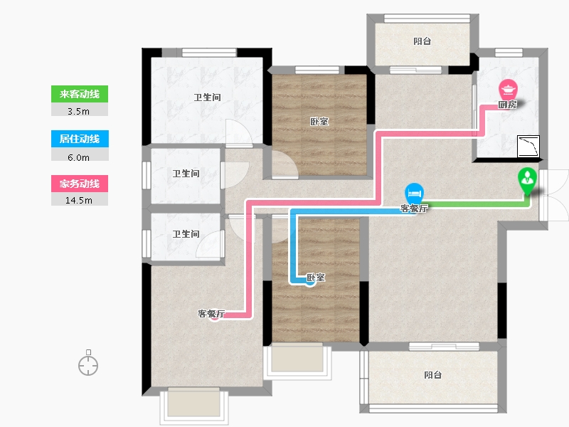 湖北省-宜昌市-一品江山-94.57-户型库-动静线