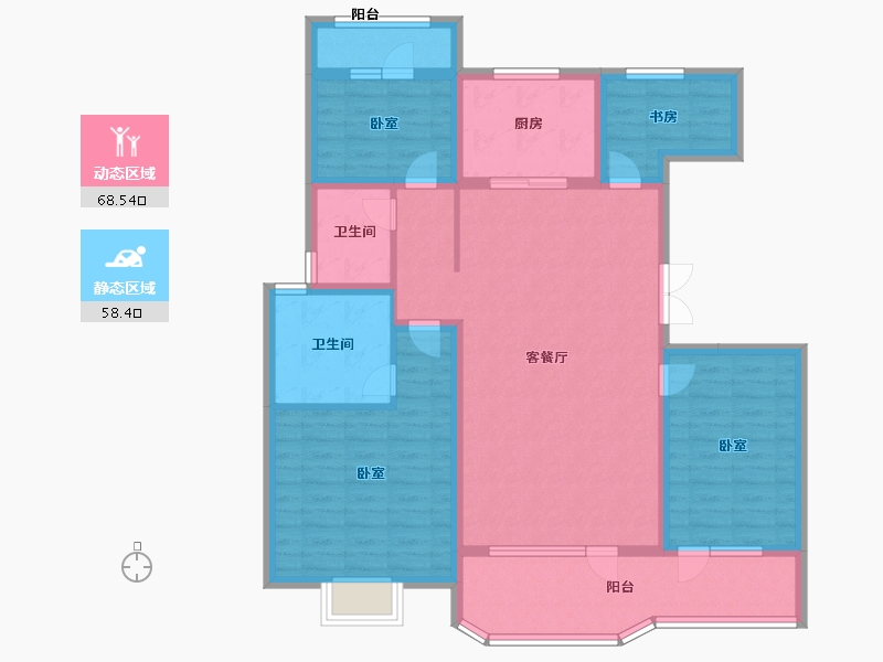 山东省-济宁市-惠民瑞马世家-112.99-户型库-动静分区