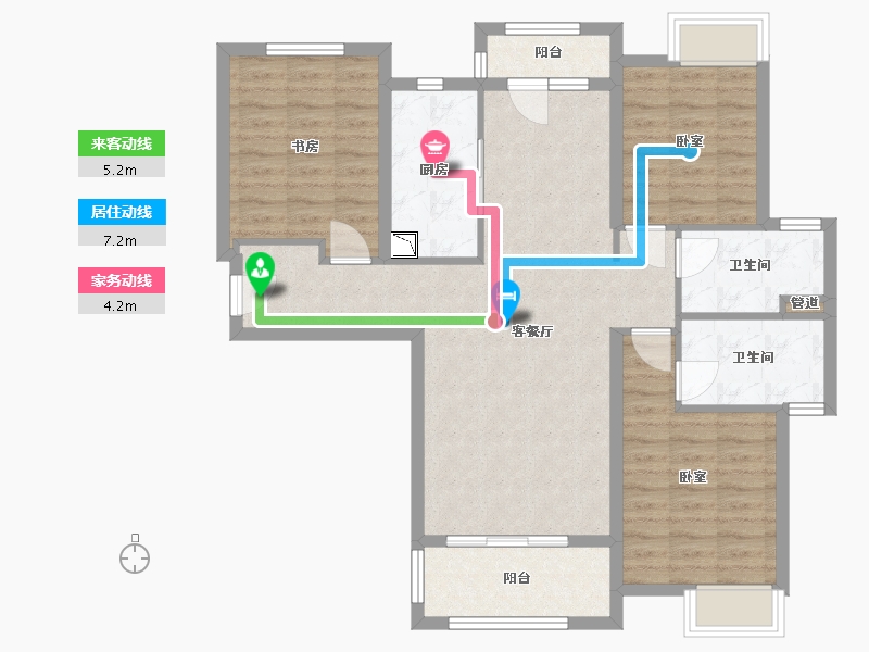 湖北省-武汉市-金地悦江时代-96.00-户型库-动静线