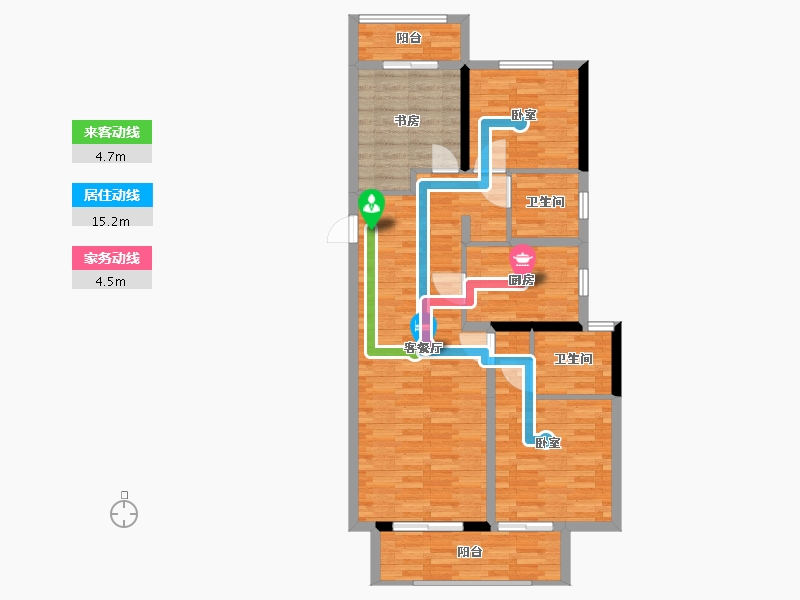 河南省-郑州市-康桥兰溪-93.00-户型库-动静线