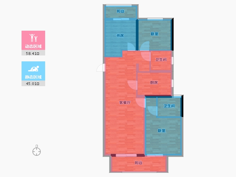 河南省-郑州市-康桥兰溪-93.00-户型库-动静分区