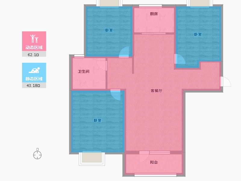 山东省-济宁市-惠民瑞马世家-94.00-户型库-动静分区