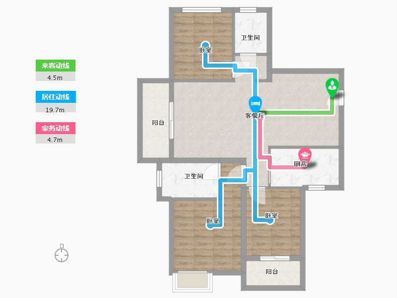 湖北省-武汉市-金地悦江时代-93.00-户型库-动静线