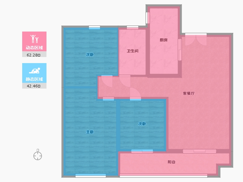 山东省-临沂市-房源南湖尚城-94.00-户型库-动静分区