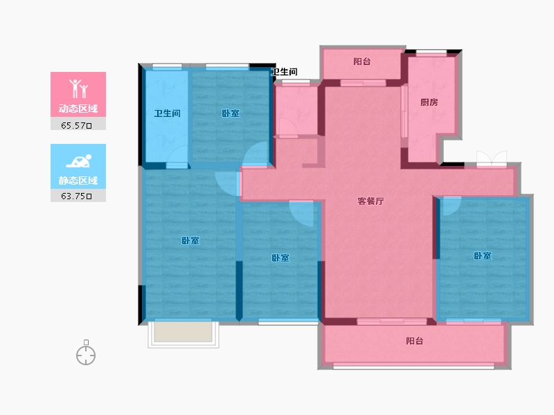 河南省-开封市-博府华庭-115.78-户型库-动静分区