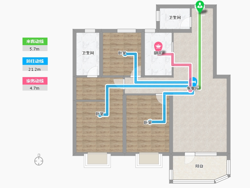 山东省-济宁市-惠民瑞马世家-93.00-户型库-动静线