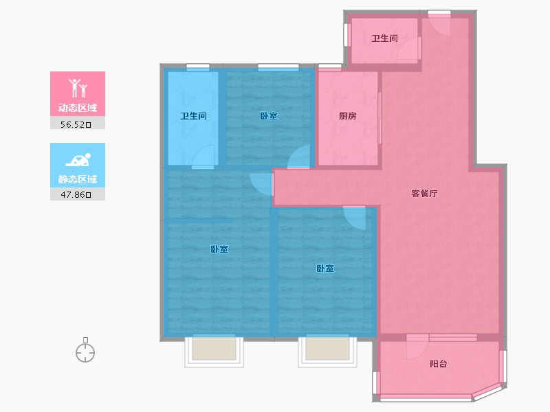 山东省-济宁市-惠民瑞马世家-93.00-户型库-动静分区