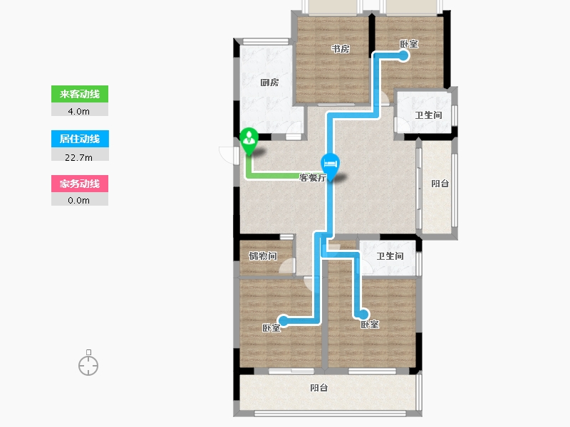 湖北省-黄冈市-御江·幸福里-113.99-户型库-动静线