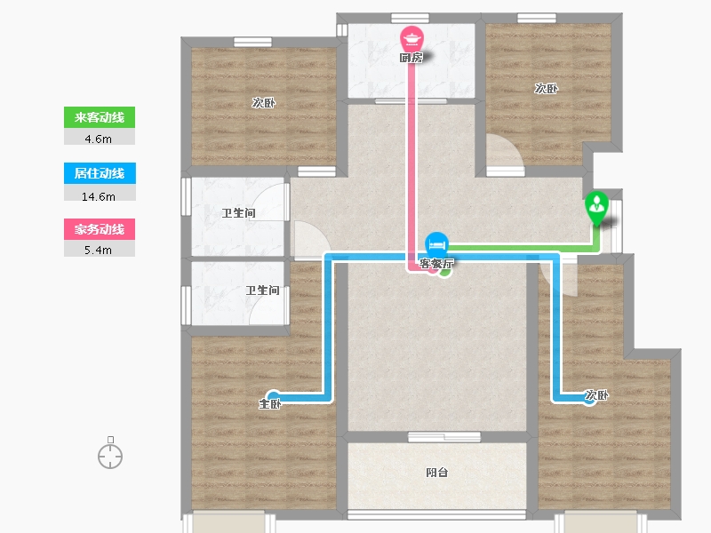 山东省-临沂市-房源印象东城-110.01-户型库-动静线