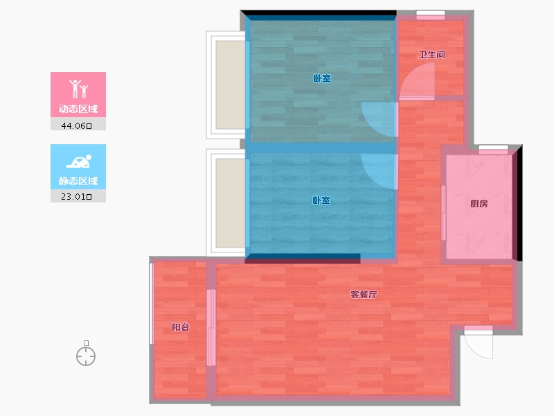 河南省-郑州市-美盛教育港湾-60.00-户型库-动静分区