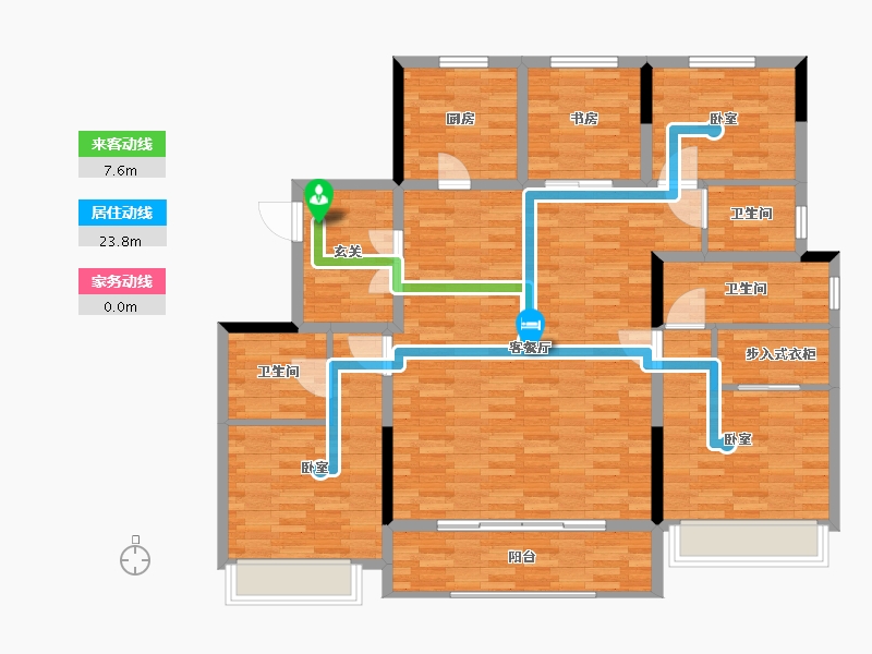 河南省-郑州市-康桥兰溪-133.00-户型库-动静线