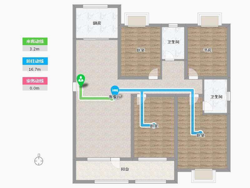 山东省-济宁市-惠民瑞马世家-127.99-户型库-动静线