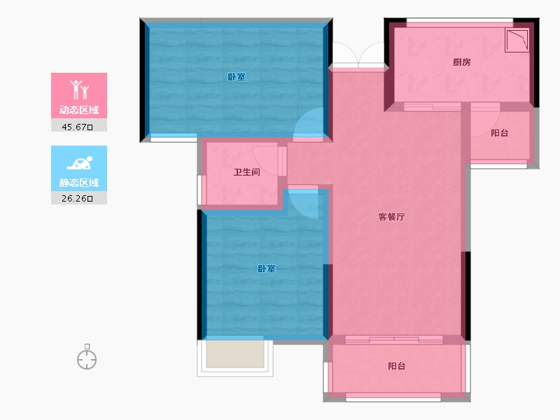 湖南省-株洲市-华晨神农府-63.11-户型库-动静分区