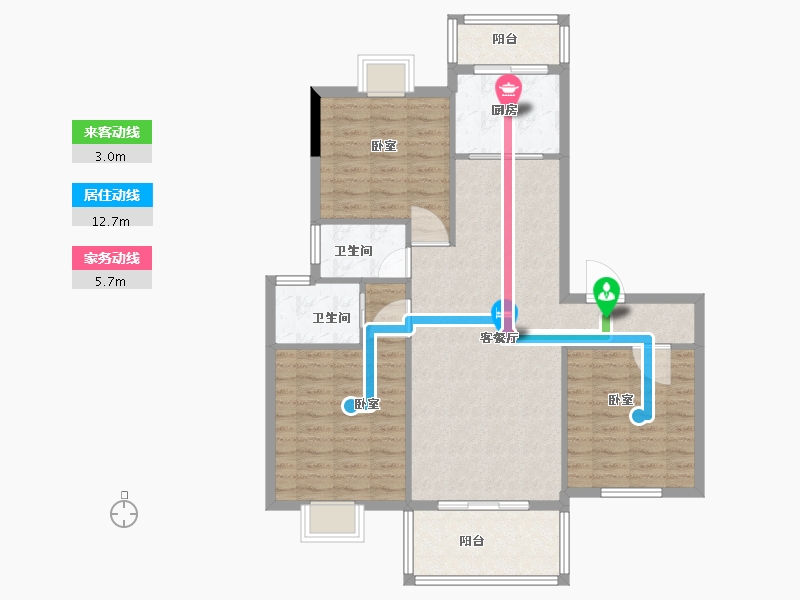 湖北省-黄冈市-金都上城-99.01-户型库-动静线