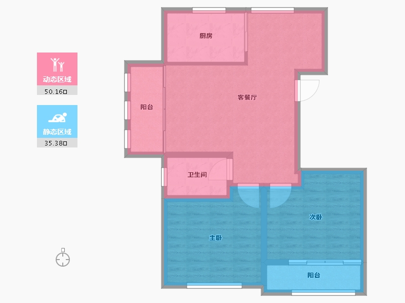 山东省-威海市-名流海岸山庄-76.99-户型库-动静分区