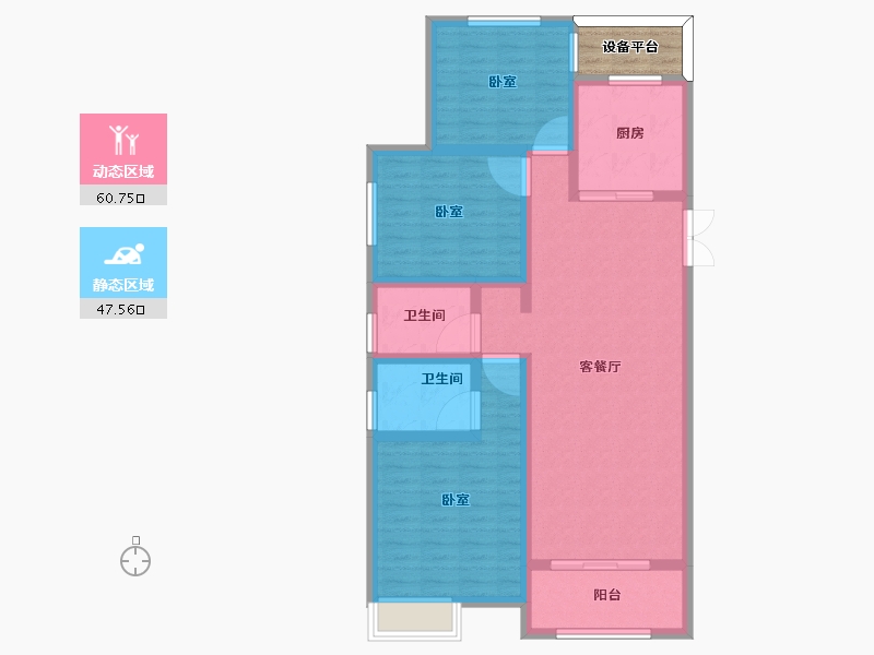 河南省-驻马店市-遂平置地上林苑-100.00-户型库-动静分区