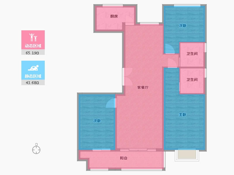 山东省-潍坊市-恒信风華上品-98.09-户型库-动静分区