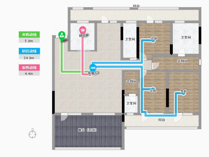 山东省-青岛市-青建金尊府-158.00-户型库-动静线