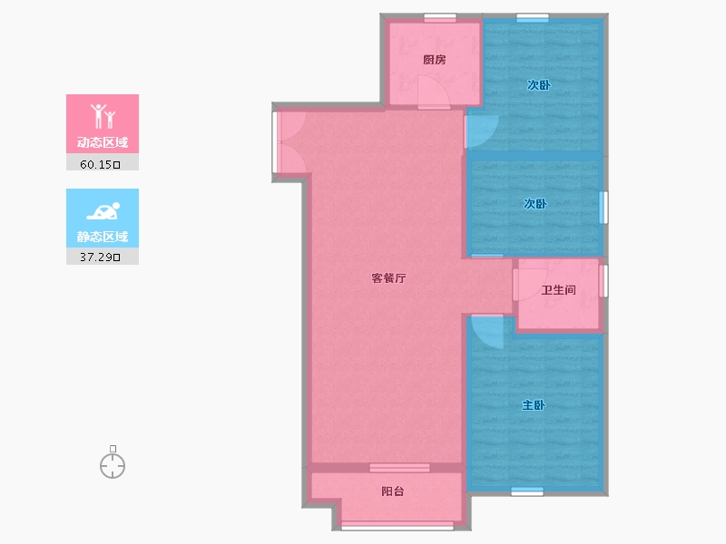 山东省-临沂市-房源南湖尚城-88.00-户型库-动静分区