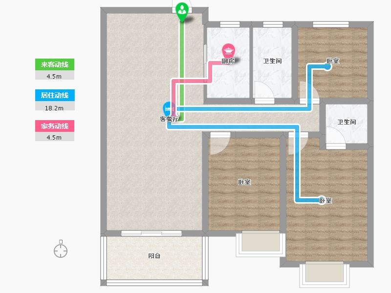 河南省-信阳市-御景华城-98.00-户型库-动静线