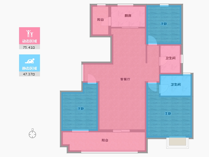 山东省-临沂市-儒辰·掌舵东岸-110.00-户型库-动静分区