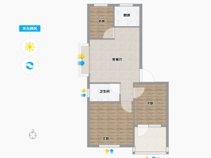 山东省-威海市-大尚逸龙湾-81.00-户型库-采光通风