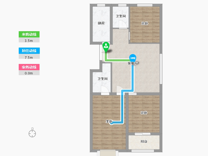 山东省-潍坊市-恒信风華上品-79.43-户型库-动静线