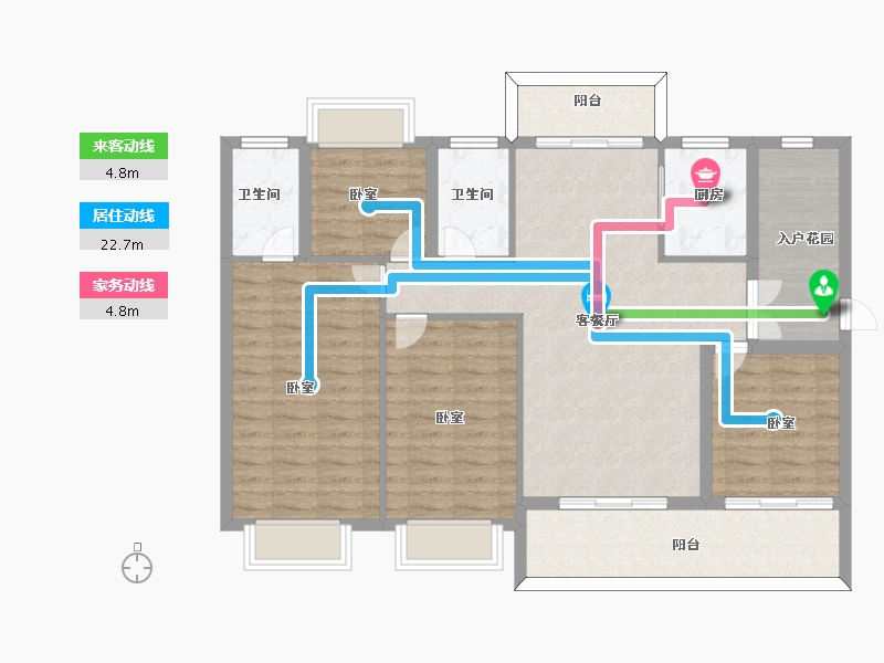 河南省-信阳市-御景华城-110.00-户型库-动静线