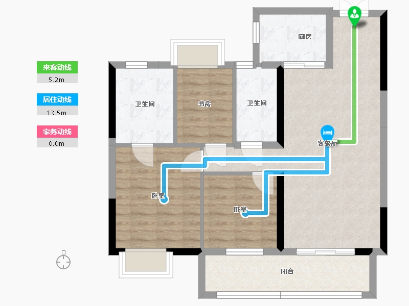 湖北省-宜昌市-一品江山-78.66-户型库-动静线