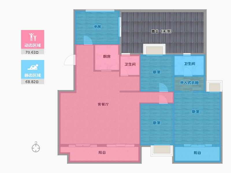 湖北省-武汉市-联投梓山郡-155.26-户型库-动静分区