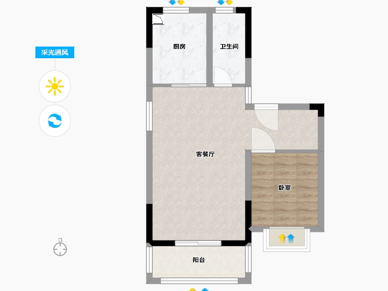 湖北省-武汉市-光谷学府-57.58-户型库-采光通风