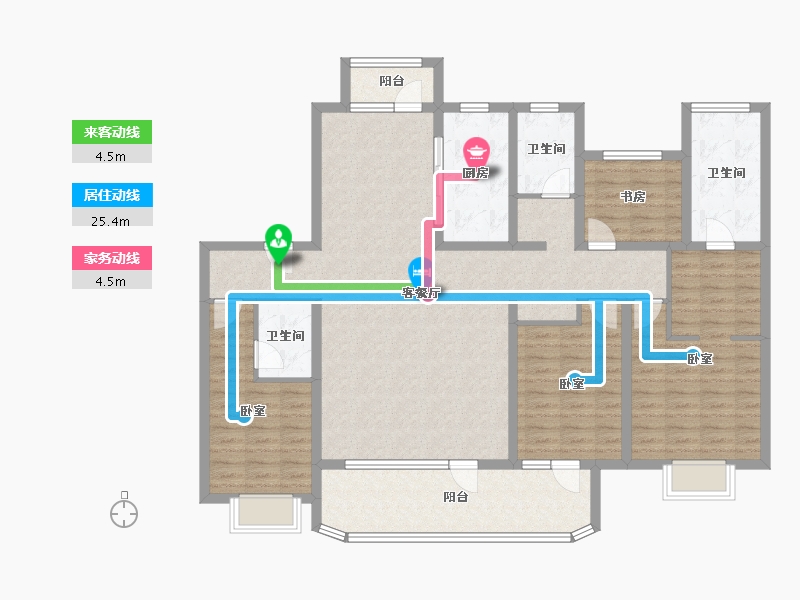 山东省-济宁市-惠民瑞马世家-137.00-户型库-动静线