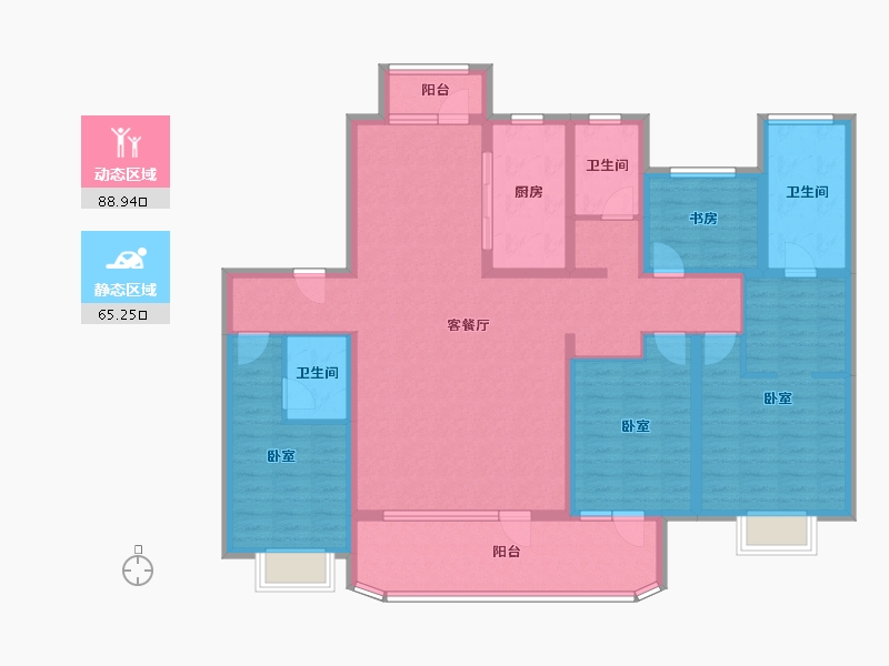 山东省-济宁市-惠民瑞马世家-137.00-户型库-动静分区