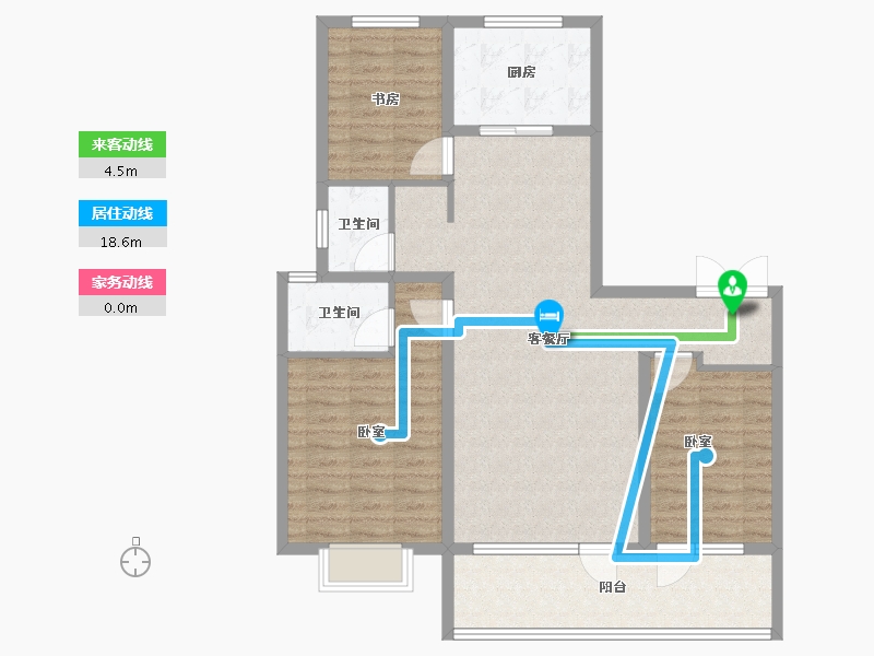 山东省-济宁市-九巨龙·龙城华府-102.00-户型库-动静线