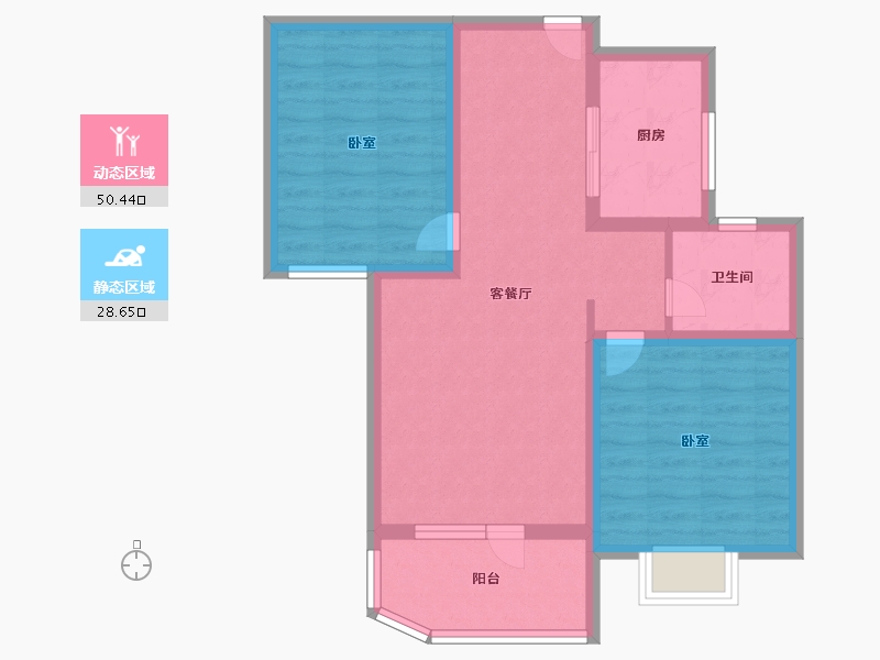 山东省-济宁市-惠民瑞马世家-69.99-户型库-动静分区