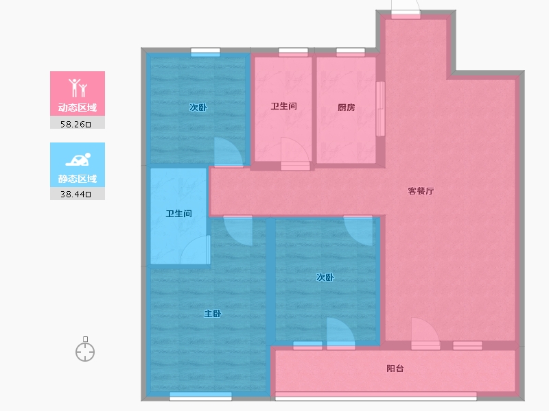 山东省-临沂市-海博壹江阅-86.01-户型库-动静分区