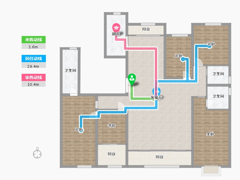 山东省-潍坊市-城投奥文公馆-197.37-户型库-动静线