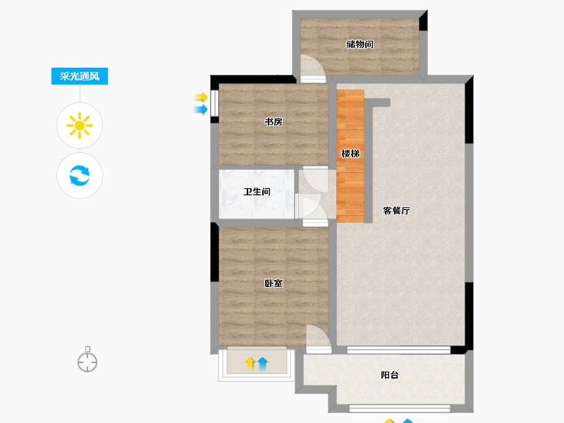 湖南省-湘潭市-银港国际-71.27-户型库-采光通风