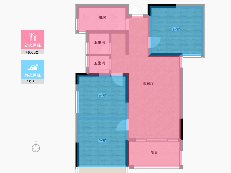 湖北省-宜昌市-公园大观-75.13-户型库-动静分区