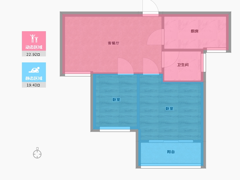 湖南省-常德市-致远·东城御府-37.70-户型库-动静分区