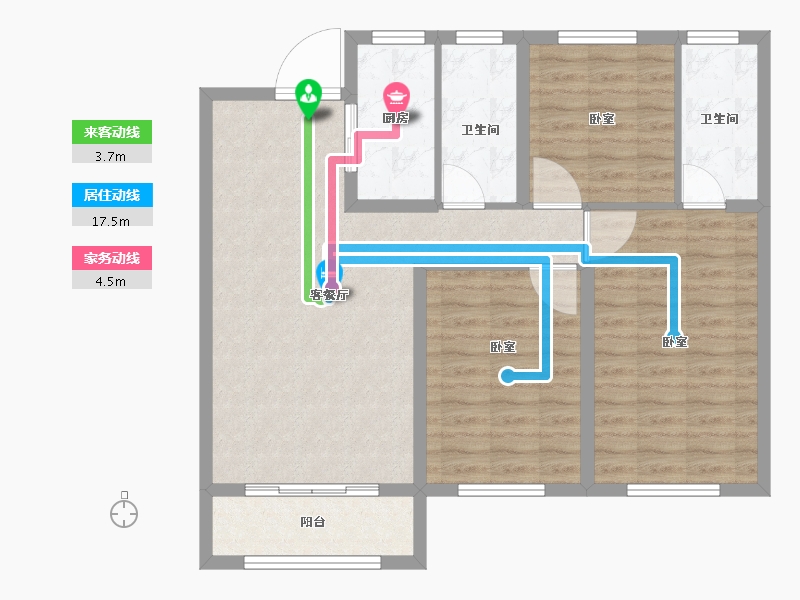 山东省-德州市-金都·明德府-89.00-户型库-动静线