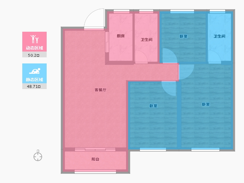 山东省-德州市-金都·明德府-89.00-户型库-动静分区