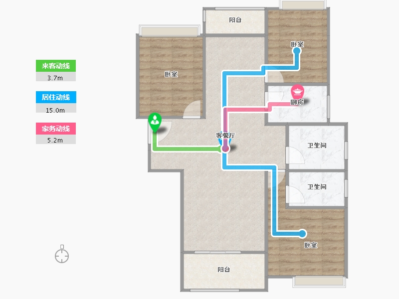 湖北省-孝感市-汉正星河-91.23-户型库-动静线