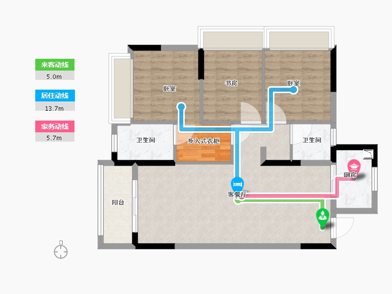 湖北省-武汉市-武汉锦绣香江-81.58-户型库-动静线