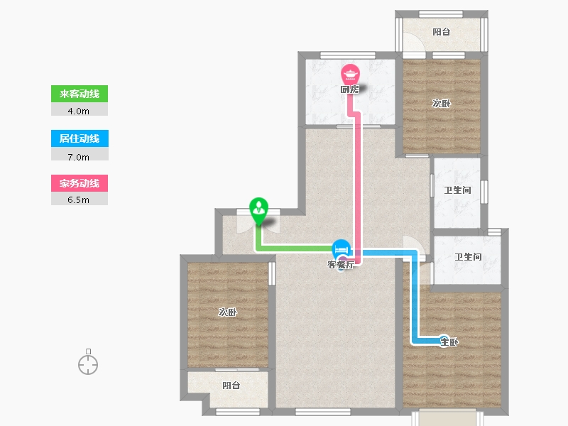 山东省-潍坊市-城投奥文公馆-96.97-户型库-动静线