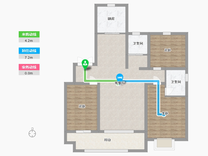 山东省-临沂市-房源印象东城-98.00-户型库-动静线