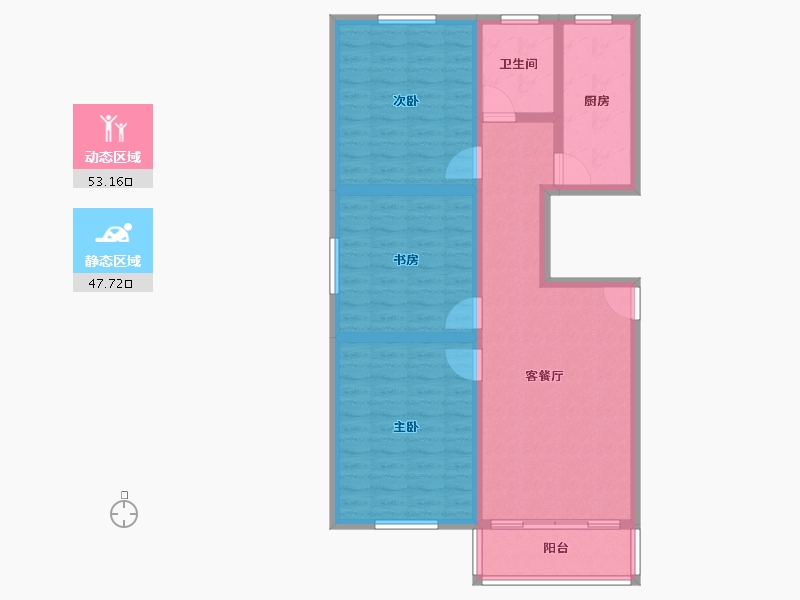 安徽省-宿州市-新都市华庭-90.00-户型库-动静分区