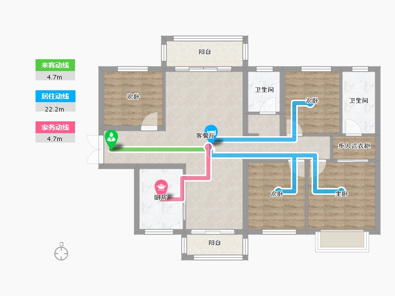 湖南省-株洲市-中建玥熙台-96.39-户型库-动静线