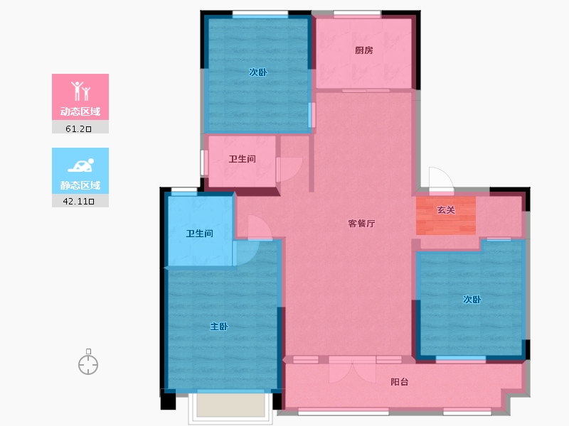 山东省-潍坊市-绿地新里城-92.00-户型库-动静分区