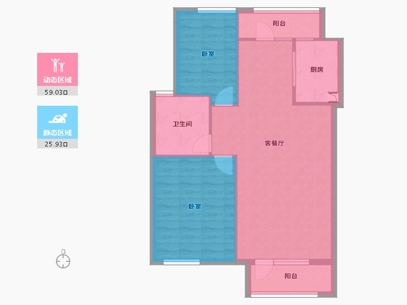 山东省-潍坊市-城嘉梓童家园-77.07-户型库-动静分区